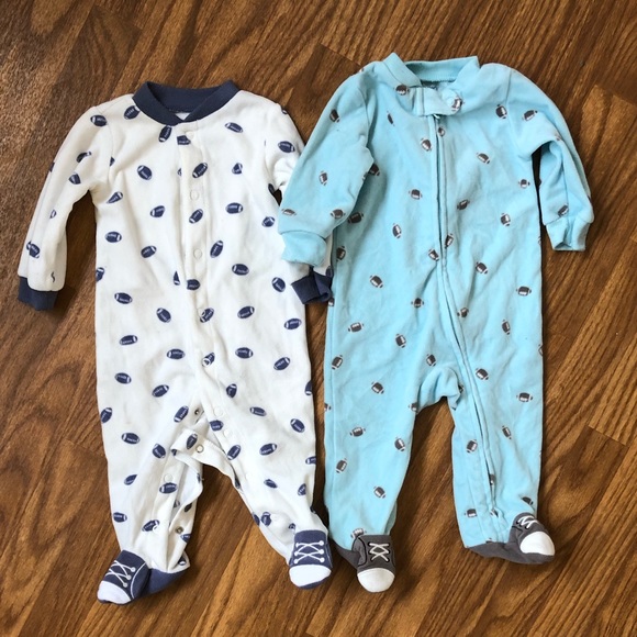 Carter's Other - Carter’s Football Footsie Pajamas